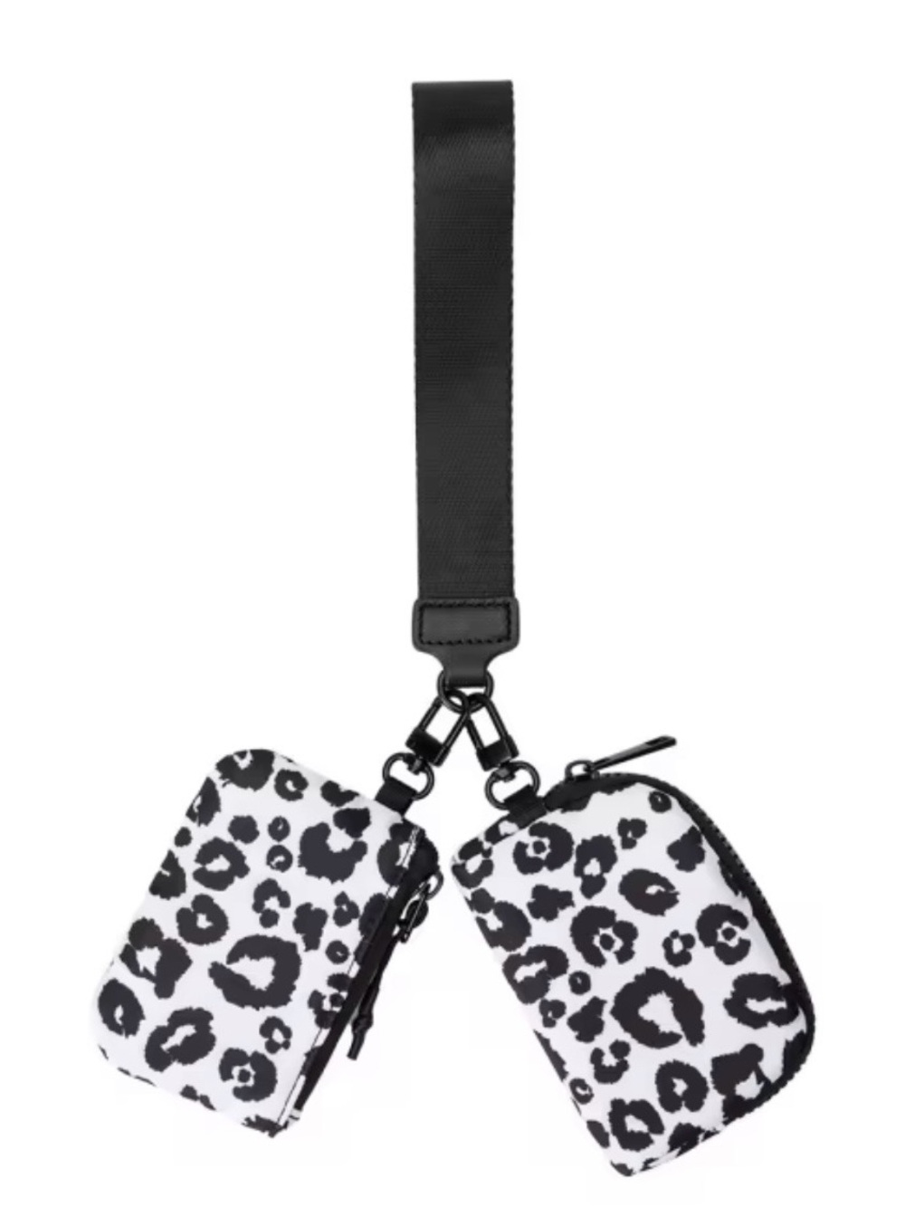 Leopard Print Double Pouch Wrist Strap waterproof very good material